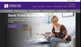 
							         Sterling National Bank | Personal, Commercial & Business Banking								  
							    