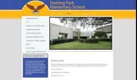 
							         Sterling Park Elementary School > Parents								  
							    