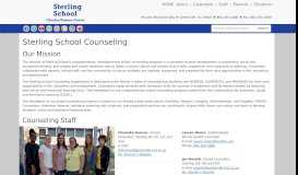 
							         Sterling School Counseling - Greenville County Schools								  
							    