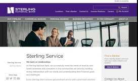 
							         Sterling Service - Sterling National Bank								  
							    