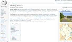 
							         Sterling, Virginia - Wikipedia								  
							    