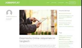 
							         Österreichs Online-Jobportale im Vergleich - jobspot.at								  
							    