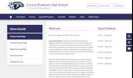 
							         Steve Gurule / Teacher Home Page - Cave Creek Unified School District								  
							    