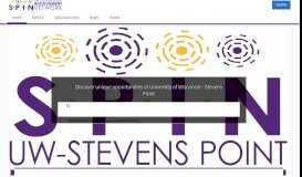 
							         Stevens Point Involvement Network(SPIN): Explore - UW								  
							    