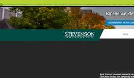 
							         Stevenson University: Exceptional Experiences, Career Connections								  
							    