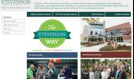 
							         Stevenson University - PeopleAdmin								  
							    