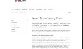 
							         Stewart Access - Stewart Title								  
							    