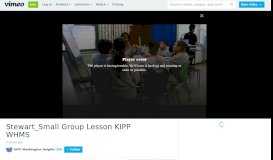 
							         Stewart_Small Group Lesson KIPP WHMS on Vimeo								  
							    