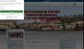 
							         Steyr online - offizielles Internetportal der Stadt Steyr - Zentrum								  
							    