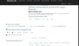 
							         Sthstn cernerworks prod auth login Results For Websites Listing								  
							    