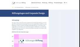 
							         Stiftungslogos und Corporate Design | VolkswagenStiftung								  
							    