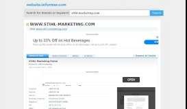 
							         stihl-marketing.com at WI. STIHL Marketing-Portal - Website Informer								  
							    