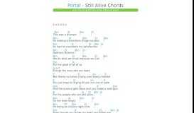 
							         Still Alive Chords by Portal | Songsterr Tabs with Rhythm								  
							    