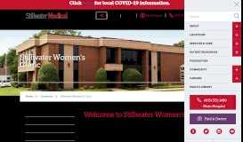 
							         Stillwater Women's Clinic | Stillwater Medical								  
							    