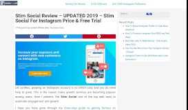 
							         Stim Social Review – UPDATED 2019 – Stim Social For ...								  
							    