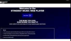 
							         Stingray Music Web Player: Listen to music online now								  
							    