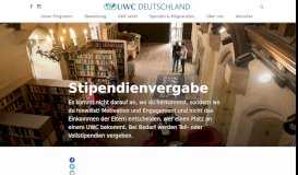 
							         Stipendienvergabe · UWC Deutschland								  
							    