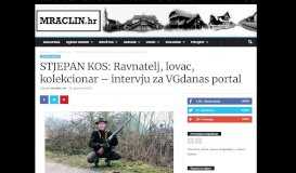 
							         STJEPAN KOS: Ravnatelj, lovac, kolekcionar – intervju za VGdanas ...								  
							    