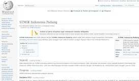 
							         STMIK Indonesia - Wikipedia bahasa Indonesia, ensiklopedia bebas								  
							    