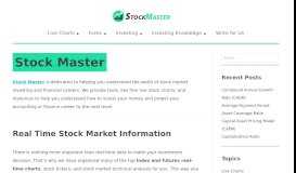 
							         Stock Master - Real Time Stock Charts, Live Quotes ...								  
							    