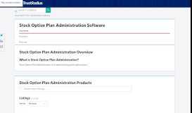 
							         Stock Option Plan Administration Software - TrustRadius								  
							    