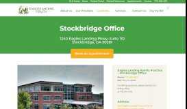 
							         Stockbridge Office - elfp - Eagles Landing Family Practice								  
							    