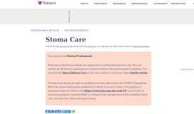 
							         Stoma Care. Reasons for Stomas discussed in Stoma Care | Patient								  
							    