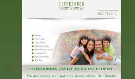 
							         Stonebrook Family Medicine: Home								  
							    