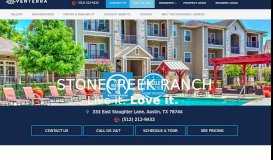 
							         Stonecreek Ranch | Austin, Texas | Venterra Living								  
							    