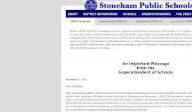 
							         Stoneham Public Schools								  
							    