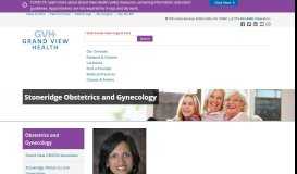 
							         Stoneridge Obstetrics and Gynecology - Grand View Health								  
							    