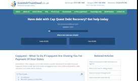 
							         Stop Legal Letters From Capquest Debt Recovery | Online Guide								  
							    