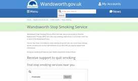 
							         Stop smoking | Wandsworth Council								  
							    