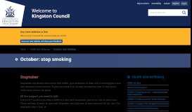 
							         Stoptober | October: stop smoking | The Royal Borough of Kingston ...								  
							    
