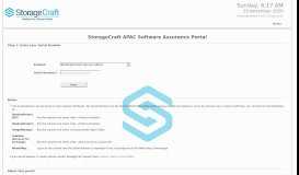
							         StorageCraft APAC Software Assurance Portal								  
							    