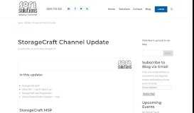 
							         StorageCraft Channel Update - Soft Solutions Ltd.								  
							    
