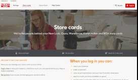 
							         Store cards | log in | set up | Ikano Bank								  
							    