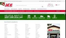 
							         Store Directory - Ace Hardware								  
							    