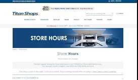 
							         Store Hours - Titan Shops								  
							    