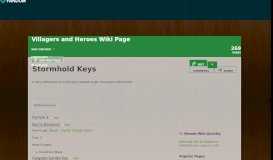
							         Stormhold Keys | Villagersandheroes Wiki | FANDOM powered by Wikia								  
							    