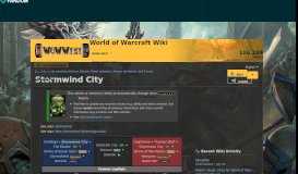 
							         Stormwind City | WoWWiki | FANDOM powered by Wikia								  
							    