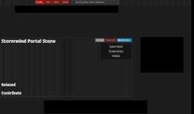 
							         Stormwind Portal Stone - Item - World of Warcraft - Wowhead								  
							    