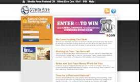 
							         Straits Area Federal CU - Online Banking Community								  
							    