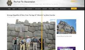 
							         Strange Megaliths Of Peru From The Age Of ... - Portal to Ascension								  
							    