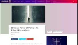 
							         Strange Tales of Portals to Other Dimensions | Mysterious Universe								  
							    