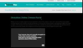 
							         StrataMax Online Owners Portal								  
							    