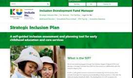 
							         Strategic Inclusion Plan - Inclusion Development Fund Manager								  
							    