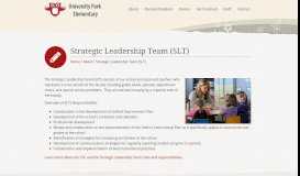 
							         Strategic Leadership Team (SLT) | University Park Elementary, Denver ...								  
							    
