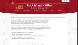 
							         Strategic Plan – District – Rock Island - Milan School District #41								  
							    
