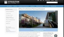 
							         Strategic Planning | Stockton University								  
							    